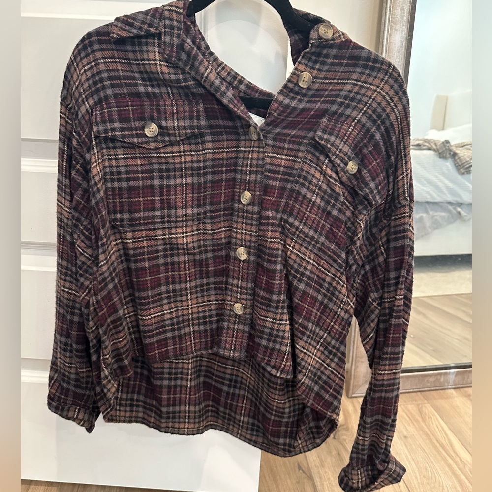Cropped flannel